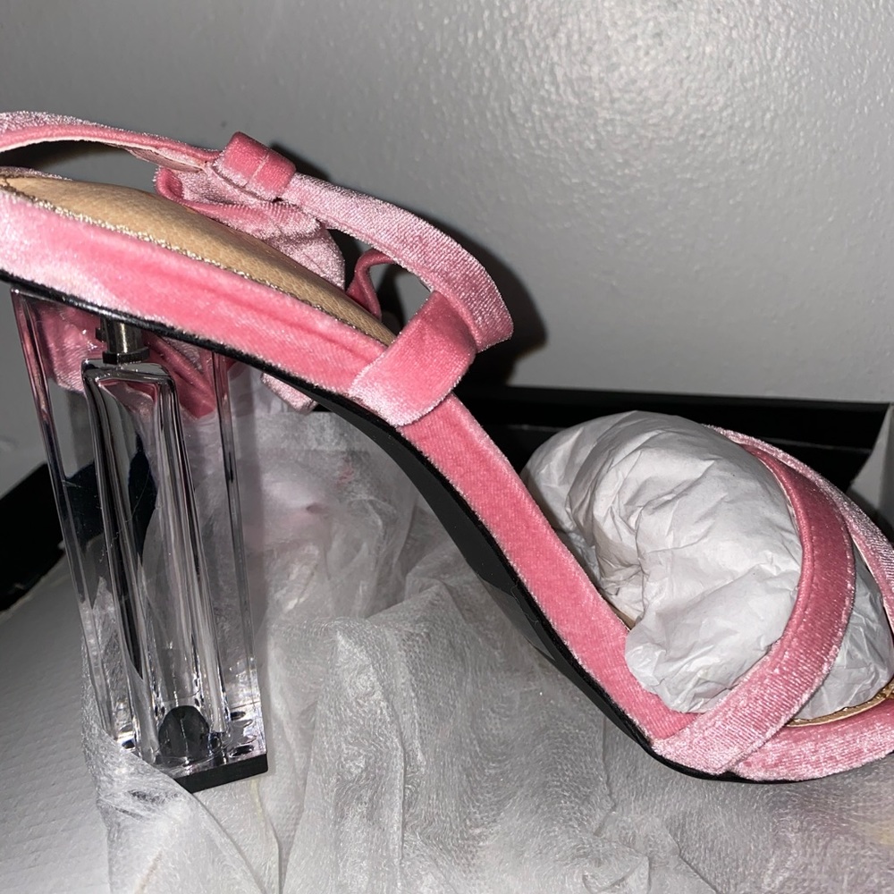 Blush Velvet Heels